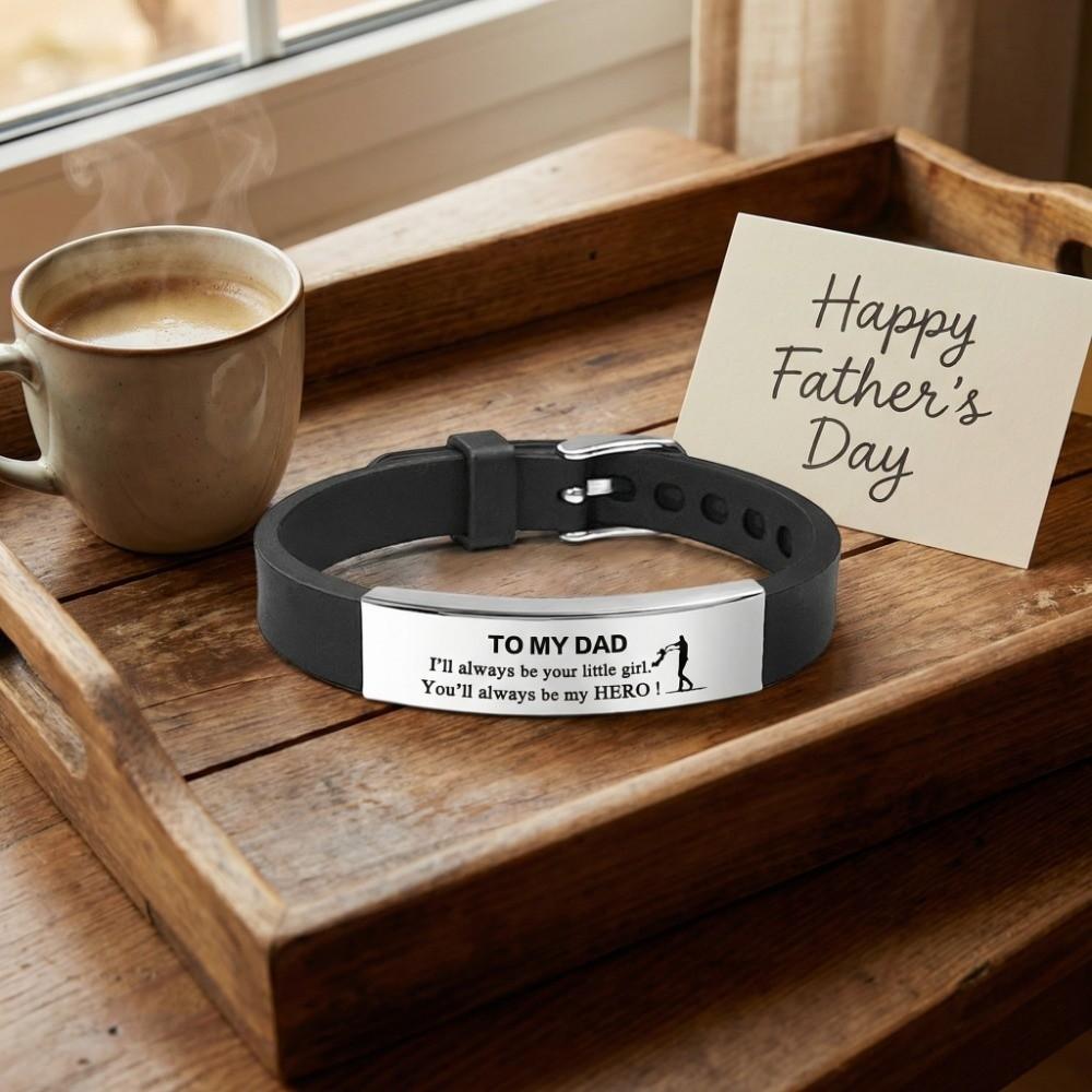 Stainless Steel Family Bracelets Wristband Bracelet for Father  Father Gifts