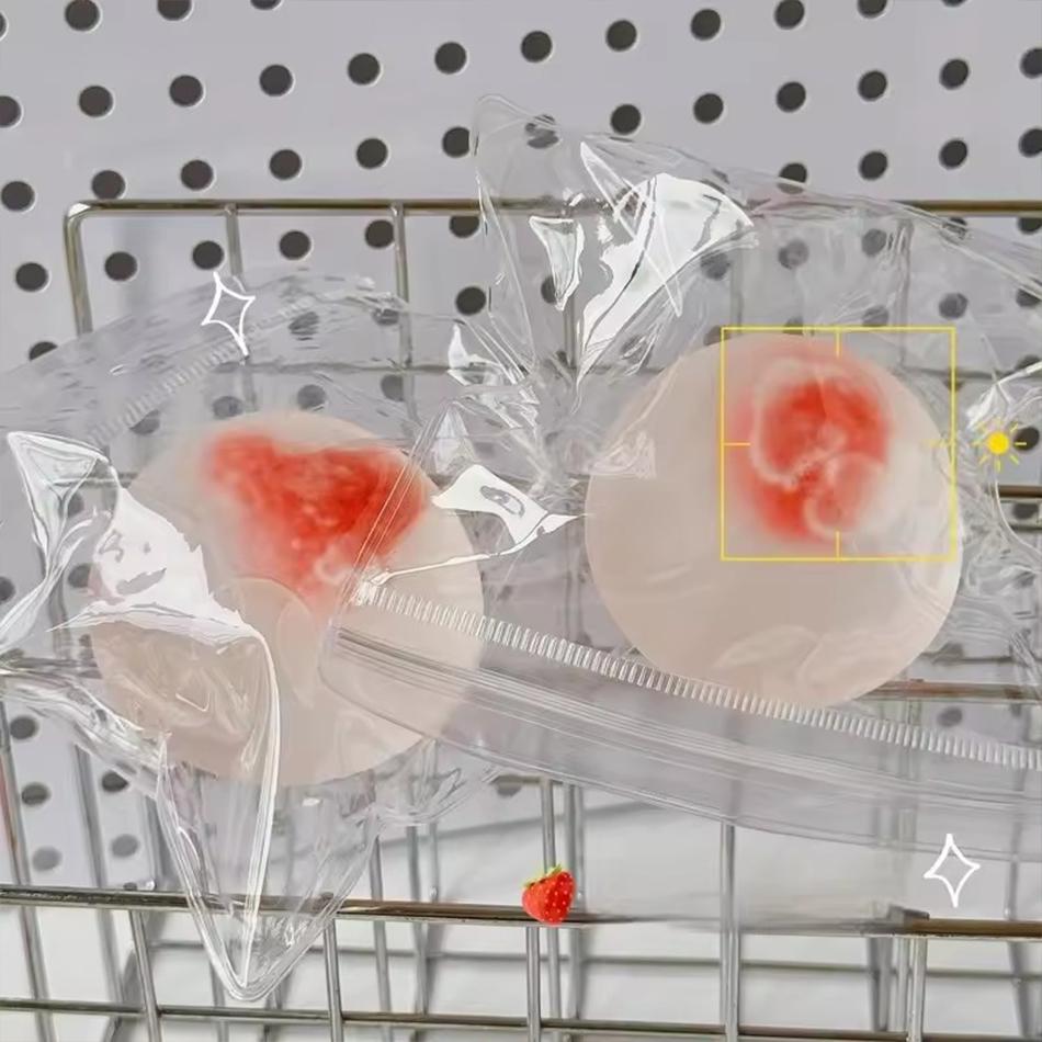 1-5Pcs Maltose Slow-Rebound Squishy - Anti Stress Sensory Fidget Ball, Transparent Decompression Toy For Desk & Travel