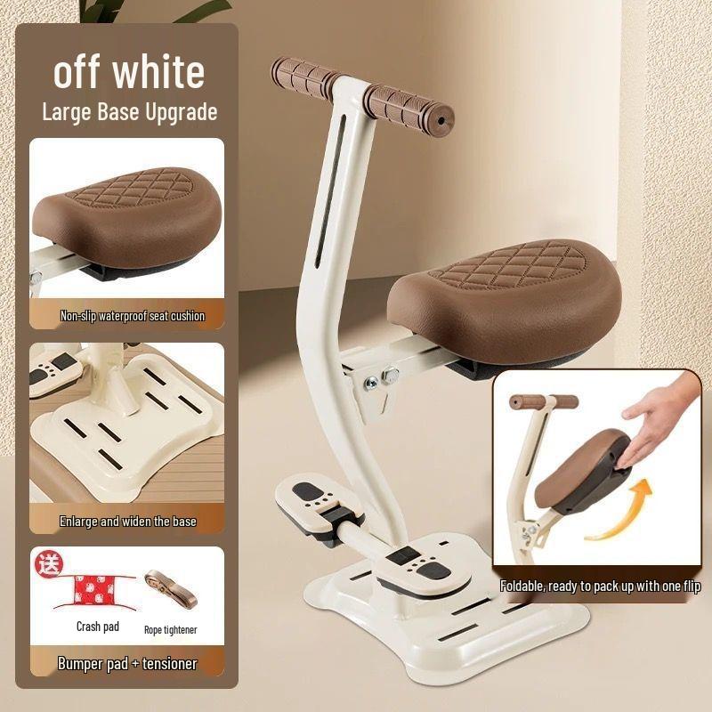 Universal Front-Mounted Electric Bicycle Safety Seat for Children – Foldable Design