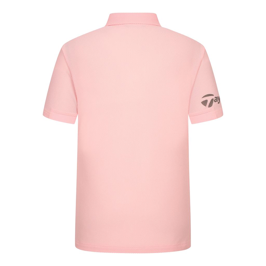 TAYLORMADE APPAREL Men'S Textured Collared Short Sleeve T-Shirt T8031To2242-403