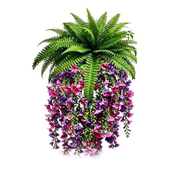Fake Hanging Plants, UV Resistant Fake Vines, Artificial Ivy Plants, Outdoor Faux Plants, Indoor Bedroom Living Room Boho Wall Porch Shelf Decor