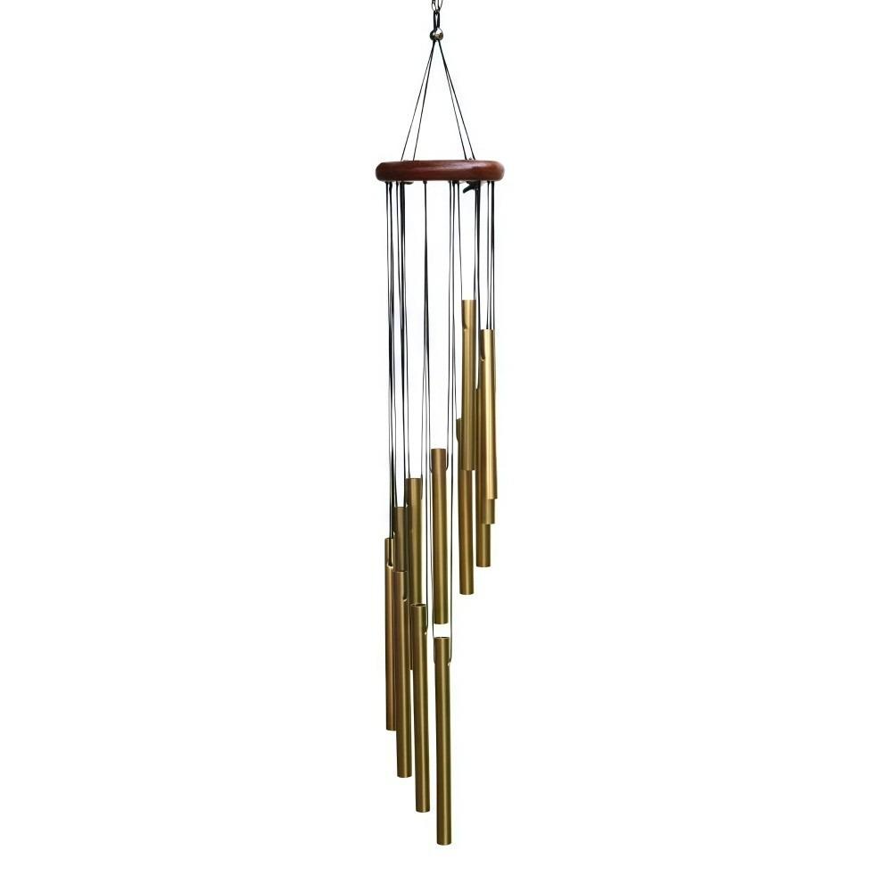 

Colorful Outdoor Wind Chimes Hollow Metal Tubes With Hook Aluminum Tube Wind Chime 12 Tubes Hanging Wind Chimes Home Decoration