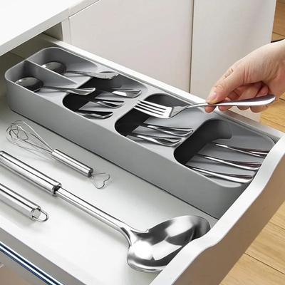 Kitchen Tableware Storage Organizer Drawer Partition Knife Fork Spoon Storage Box