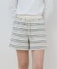 OURHOPE Pico Stripe Sweat Shorts - Grey