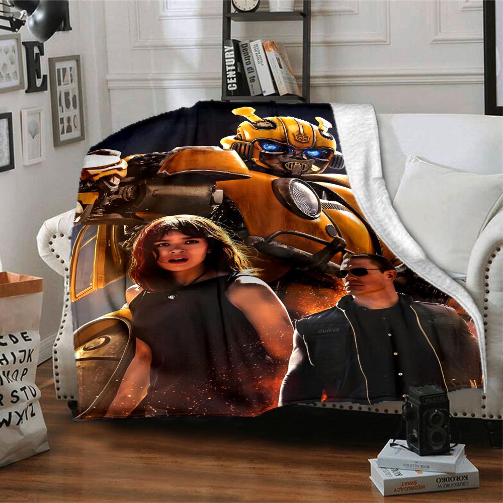 1pc Bumblebee1 Blanket, Gift, for Men and Women, Soft Blanket, Good for Sofa Bed Couch Travel, Lightweight Flannel Blanket