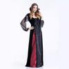 Halloween Adult Costume Vampire Witch Queen Long Dress Party Uniform DS Costume