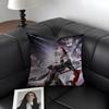PPunishing GrayY RavenN Game Cushion Cover Natural Linen Organic Fabric DoubleSided Printing Sofa Home Decor Gift Pillow Case