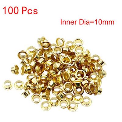 100 Pcs Titanium Eyelets Washer Leather DIY Shoes Cloth Craft Grommet