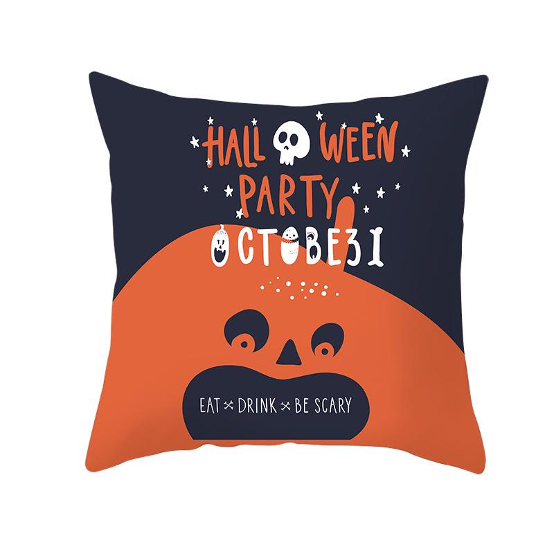 Halloween Pumpkin Pillowcase Decorative Sofa Cushion Case Bed Pillow Cover Home Decor Car Cushion Cover Cute Pillow Case 45*45cm