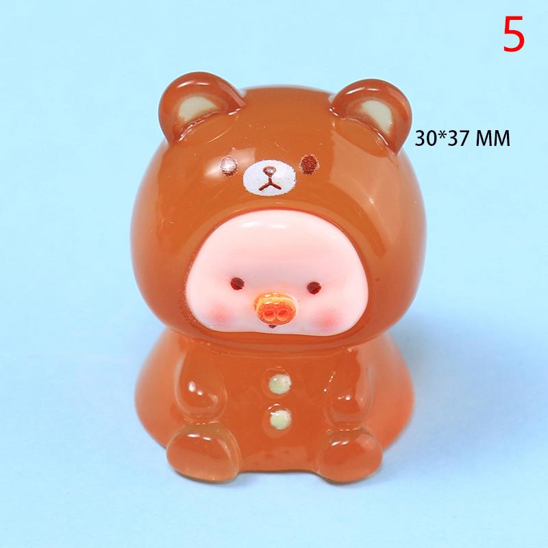 

1 шт. Мини смоляная светящаяся свинья мини портрет мини фея сад пейзаж аквариум декор горшечные растения день рождения декор