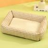 1pc Thick and Soft Pet Mat Semi Wrapped Small Dog Bed with High Rebound and No Collapse Cat Bed Large Space Increases Four Season Universal Pet Bed