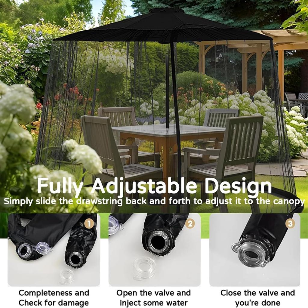 Εξωτερική Ομπρέλα Κήπου Τραπέζι Οθόνη Παράσολ Κάλυμμα Κουνουπιέρας, Εξωτερική Κουνουπιέρα για Αίθριο, Τραπέζι, Κάλυμμα Διχτυού για Έντομα