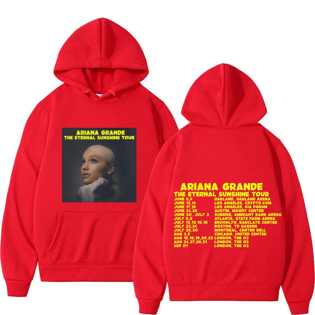 Ariana Grande The Eternal Sunshine Tour 2026 Print Hoodie Unisex Fashion Pullover Winter Loose Casual Oversized Sweatshirt