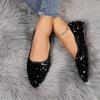 Spring and Autumn New Style Fashionable and Comfortable Women's Shoes Casual and Versatile Sequined Wear-Resistant Flats