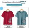 Women's Summer 2026 Short-Sleeved Two-Piece Set for Middle-Aged Moms and Elderly Women