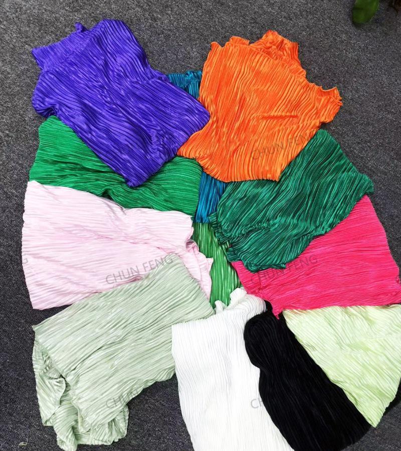 EU & US Women's Sexy Pleated Loose Casual Multi-color Set - Orange