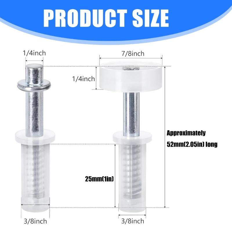 8Pcs Pivots Hinge Top Guide Wheel Spring Loaded Bifold Door Hardware Kits Bifold Closet Door Repair Kits Enduring