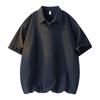 Polo Shirt Short-sleeved Men's Summer Loose Muscle Half-sleeved Retro Lapel T-shirt