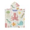 Foldable Children Beach Towel Hooded Wrap Cloth Comfortable Kids Cape Beach Bath Robe Comfortable Cloak Bath Towel