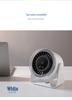 Weilexing Stepless Speed Digital Display Touch Desktop Fan