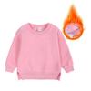 2026 Winter Autumn Hoodies Pullovers Kids Boys Girls Clothes Korean Baby Thicken Fleece Sweatshirt Children's Clothing 6M-7T