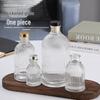 Glass Retro Stripe Aroma Diffuser Bottle, Flameless Fragrance, Multiple Specs, Essential Oil Decanter, Home Living Room Ornament
