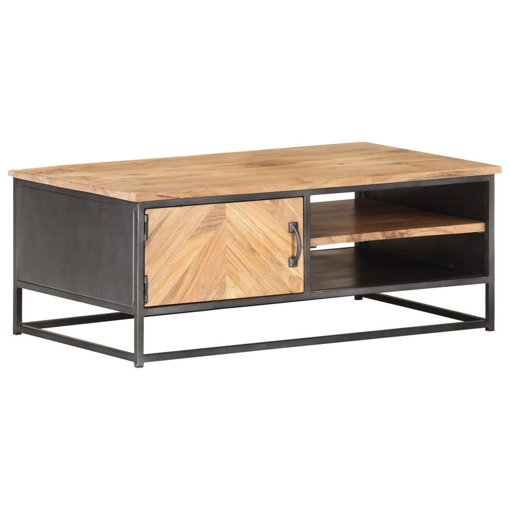 Coffee Table 90 X 50 X 35 Cm Solid Acacia Wood