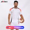 AKILEX Mens Team Sports Jersey Breathable Quick Dry Striped Athletic Shirt Running Cycling