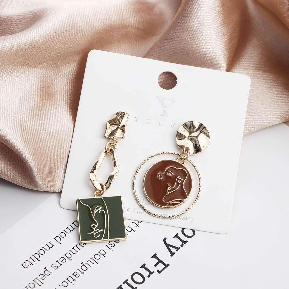 Exaggerated Punk Abstract Face Party Jewelry Stud Earrings Dangle Earrings Fashion  Accessories