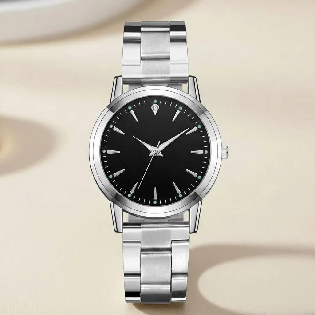 

Couples Luminous Quartz Watch Matching Timepieces for Men and Women Fashion Steel Band Gift