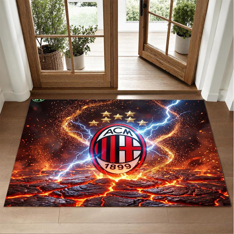 AC Milan Design Crystal Velvet Rug Soft Decorative Mat for Bedroom Entrance