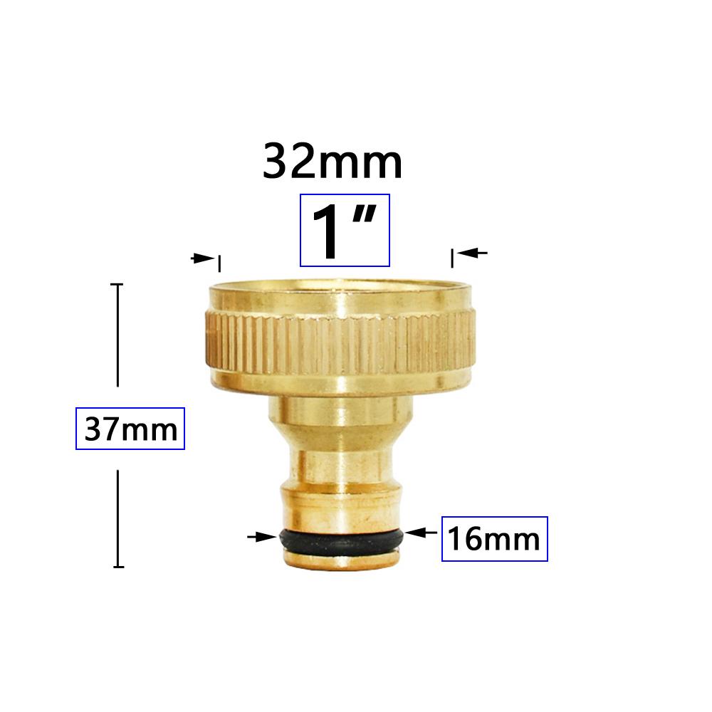 1/2'' 3/4'' 1'' Brass Hose Quick Connecter 16mm 20mm Copper Tap Coupling Adapter Garden Tubing Repair Watering Gun Fittings