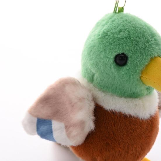 Bird Plush Keychain Fluffy Bird Doll Pendant Key Rings Bag Charm Soft