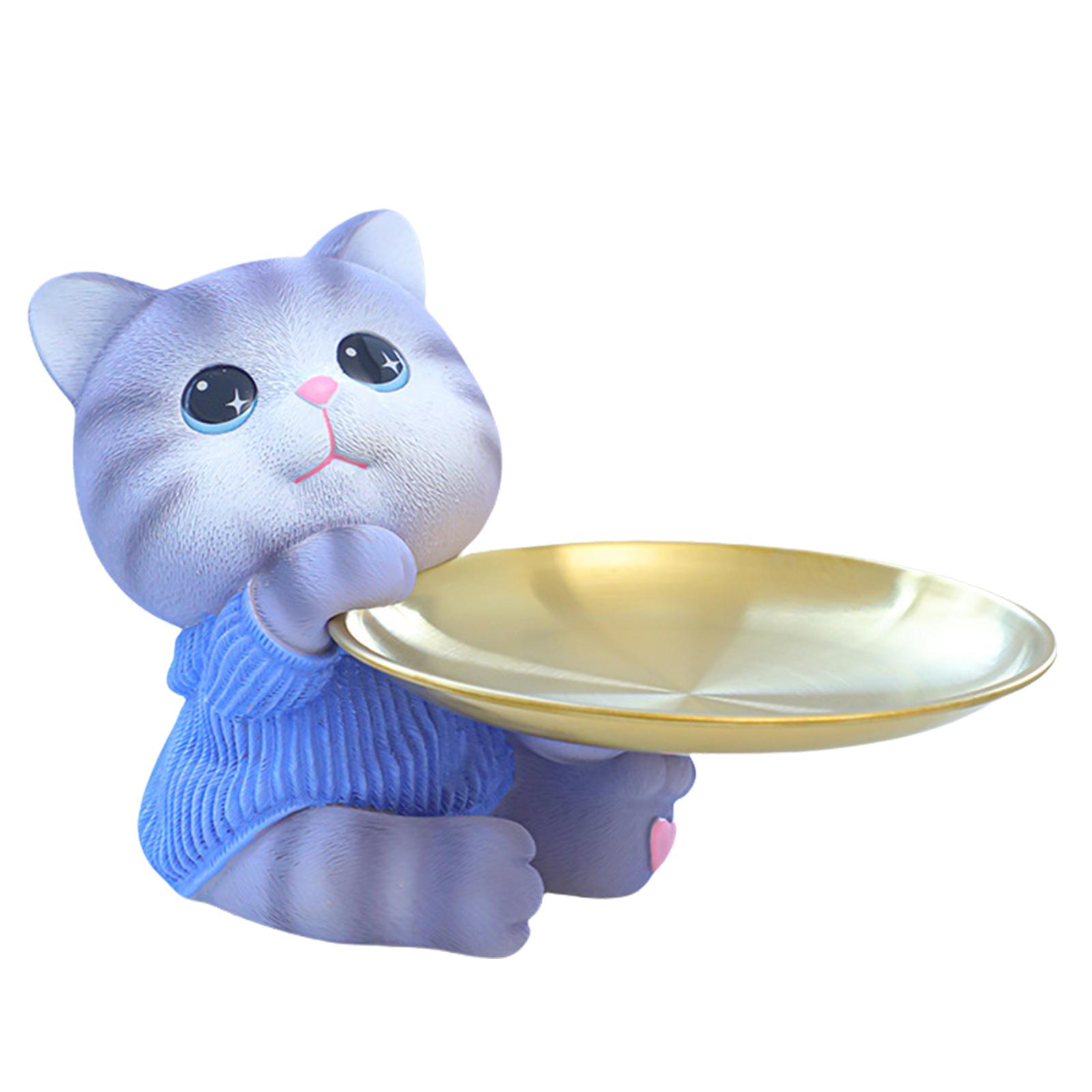 Лоток для хранения ключей в прихожей с держателем для ключей из смолы и железа в форме кроликакотенка для организации стола 4 1298₽