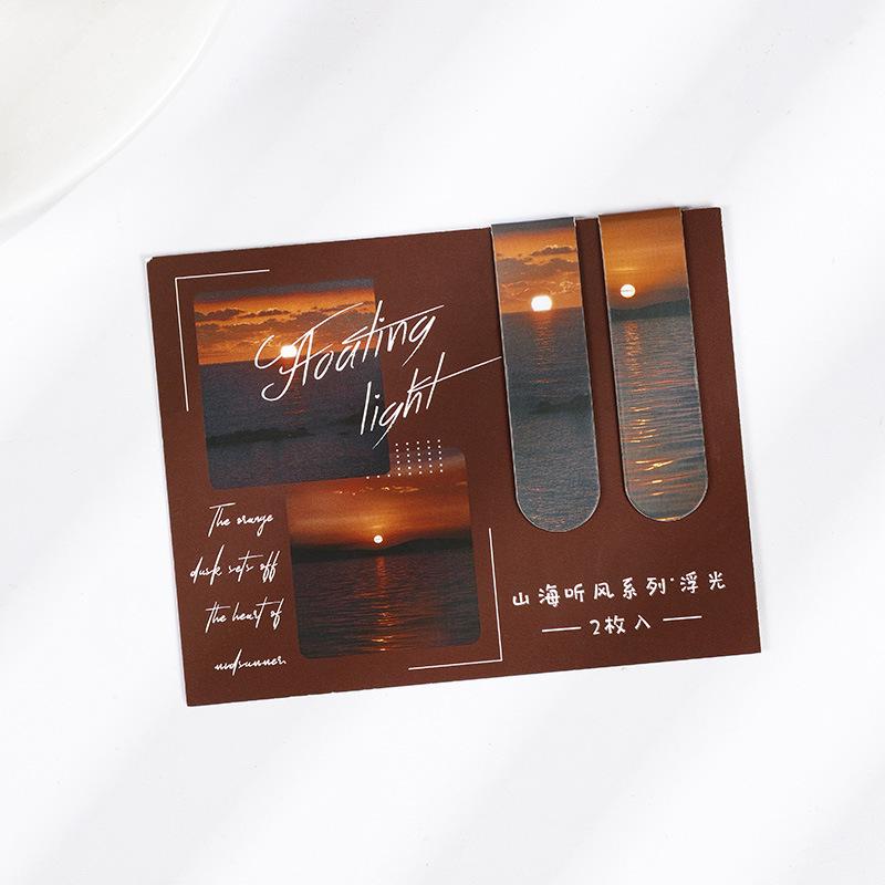 2/4/5 Stück/Set Chinesisches Retro Lesezeichen Bambus Lotus Kran Landschaft Lesezeichen für Lehrergeschenk Vintage Ästhetisches Magnetisches Lesezeichen