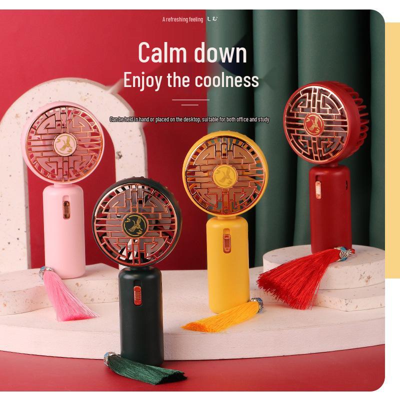Cartoon USB Handheld Mini Fan: Portable Electric Fan for Kids, Students, and Gifts