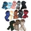 New solid color arctic velvet scarf women's autumn and winter Korean version college style simple cycling warm windproof scarf wholesale