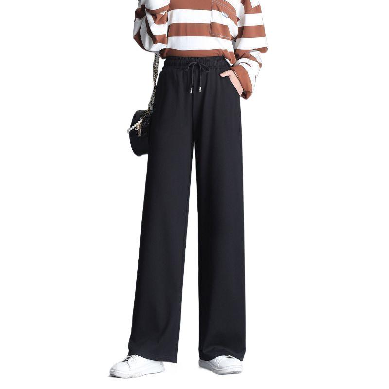 Női gyapjúbéléssel ellátott tiszta pamut melegítőnadrág: Ősz/Tél, Molett, Magas derék, Rugalmas, Laza szabású, Karcsúsító, Széles szárú, Egyenes szárú.