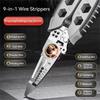 Multifunctional Electrician Pliers  9-in-1 Wire Stripper Separator  Cutting and Crimping Tool for Cable Repair and Installation