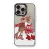 Two Little Elk Christmas Applicable iPhone17ProMax Mobile Phone Case Apple 15/14 Niche 16Pro Premium