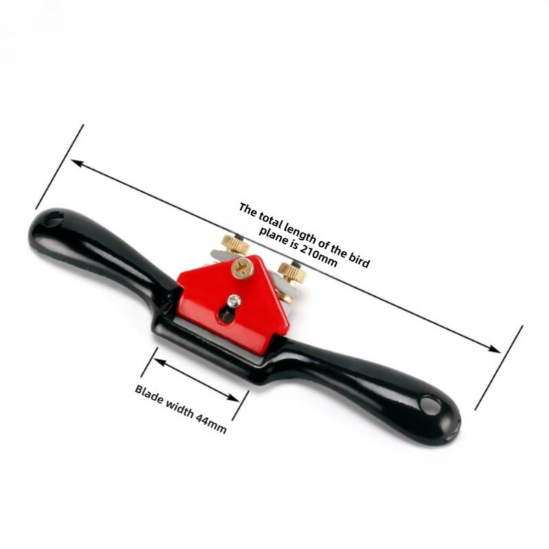 Home handmade wood trimming knife, carpenter's hand pushed wood planer, carpenter's DIY iron handle straight line planer tool