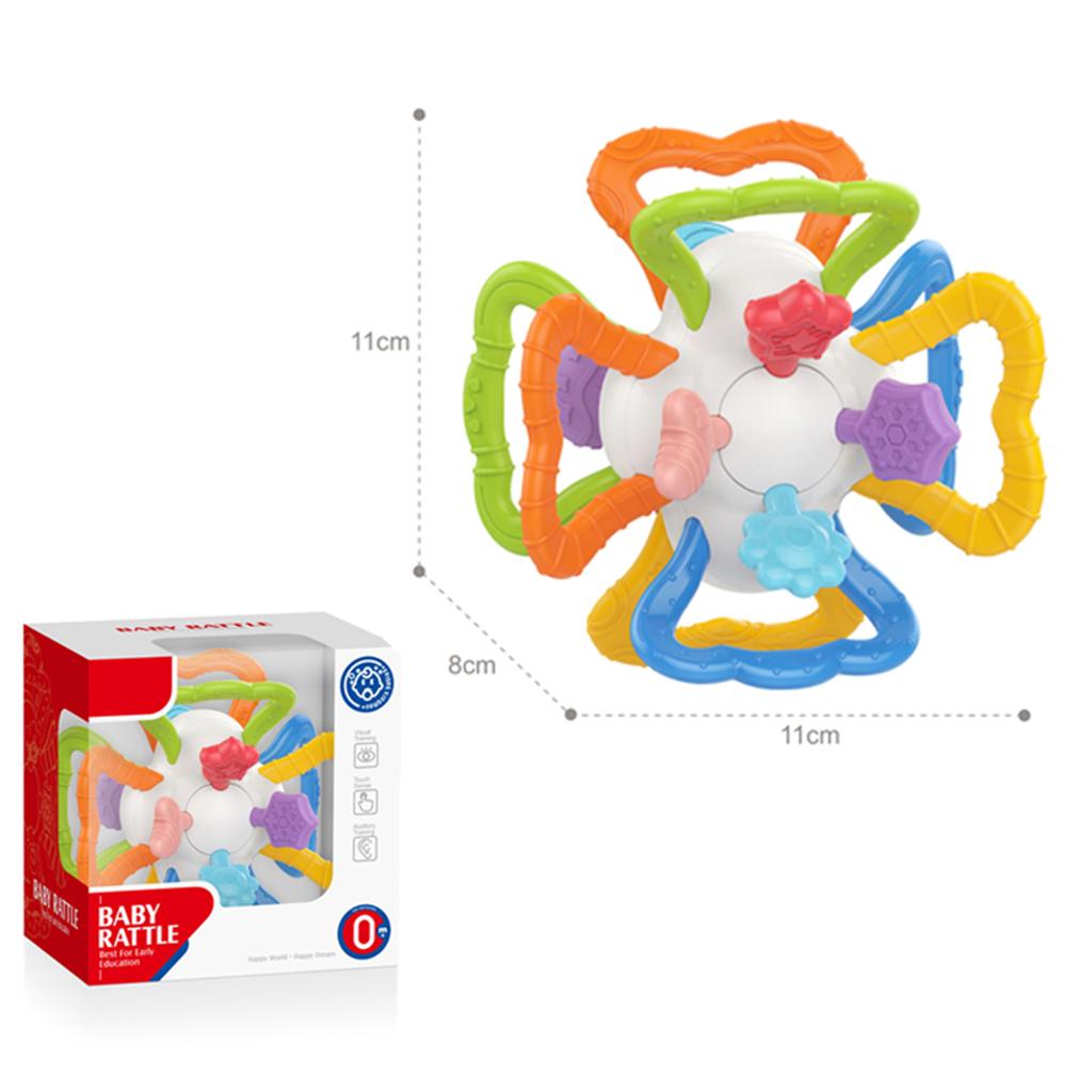 Manhattan Round Ball Baby Hand Rattle Soft Silicone Toys Baby Toys Infantil Chewable Teethers Toys for Newborn 0-12 Months