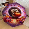 1PC Hedgehog, PumpkinAutomatic Open/Close Umbrella with Windproof, 8-Rib Sturdy Canopy, Durable Ribs, Fashionable Design1262A