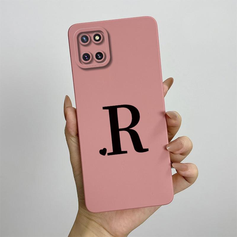 For Samsung Galaxy Note10 Lite Case SM-N770F 6.7'' Cute Initial Letters Cover Soft TPU Phone Case For Samsung Note 10 Lite Bags
