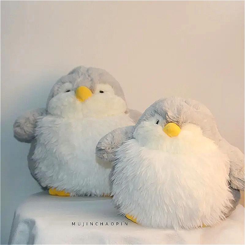 23CM Original Kawaii Fluffy Penguin Plush Toy Nordic Style Cute Soft Stuffed Animal Doll Child Companionship Kids Birthday Gift