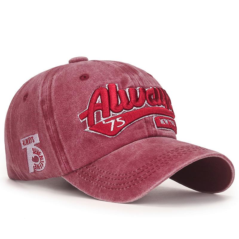 Adjustable Vintage Washed Baseball Cap - Men's & Women's Casual Distressed European/American Style Sun Hat