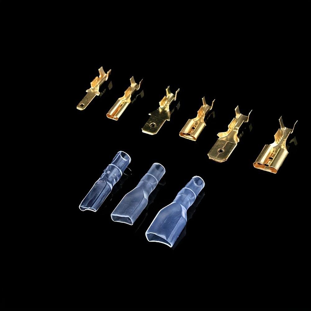 Car Audio Repair Crimp Terminals Wire Connectors Crimp Terminal Connector Set Connector Gold Insulated Sleeves