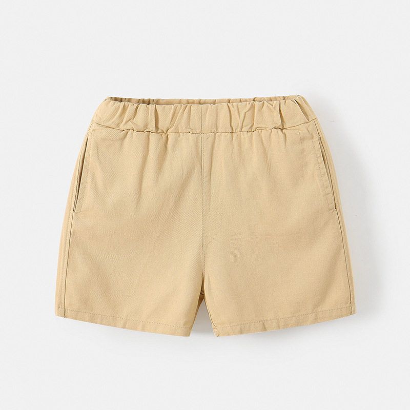 Boys' Summer Polo Shirt Short-Sleeved Shorts Set, Medium and Large Children's Clothing, Collared Top, Children's Casual Pants, Five-Point Pants