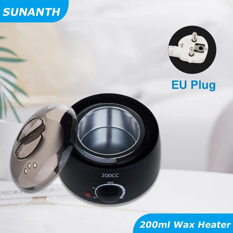 200ml Wax Heater Warmer Machine For Hair Removal Depilation Wax Dipping Epilator Paraffin Pot and Wood Sticks Kit