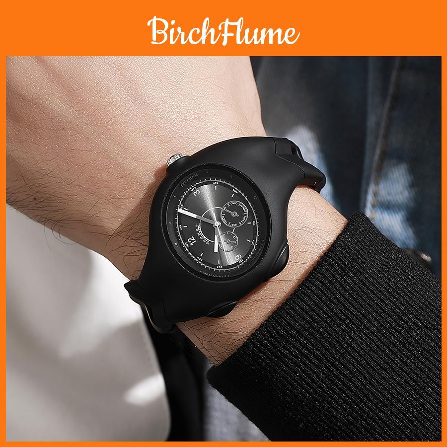 Vintage Steampunk Quartz Watch With Plastic Strap For Unisex Fashion Accessory